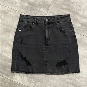 Size 2 distressed, denim wild fable jean skirt